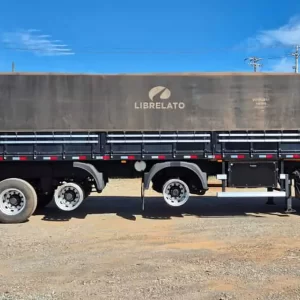 GRANELEIRA LIBRELATO 2024/24 13.50mt. 1.80alt. 4 eixos assoalho chapa s/ pneus 9E18